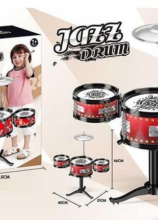 Дитяча барабанна установка Jazz Drum DX 1001 C Червона, з трьо...
