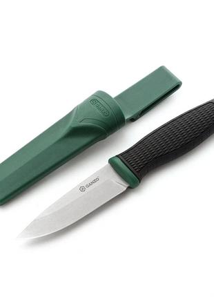 Нож ganzo g806-gb зеленый ножнами