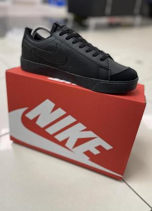 Кеды nike blazer low (all black)