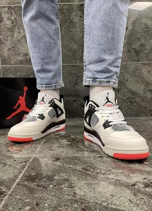 Кроссовки nike air jordan retro 4 creamy