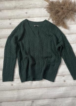 Зеленый изумрудный свитер orsay