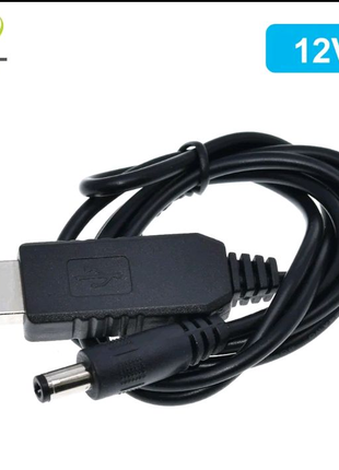 USB с 5 в постоянного тока на 9 В/12 В Кабель адаптер преобразов