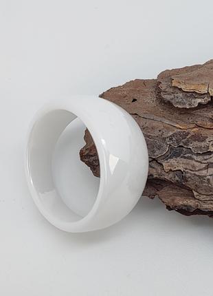 Кольцо керамическое белое (гладкое) арт. 04180