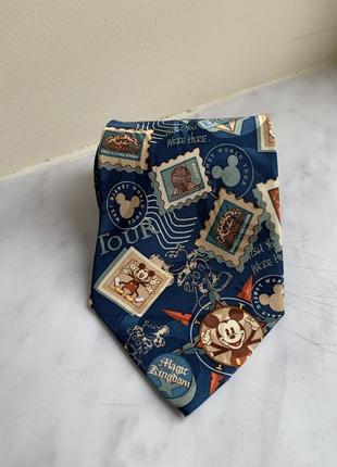 Walt disney world tour шовкова краватка з мікі маусом синя з м...