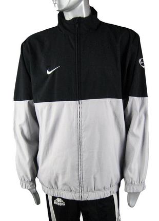Nike чоловіча чорна - сіра спортивна куртка, вітровка (оригінал)