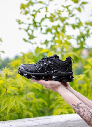 Кроссовки nike air vapormax plus triple black