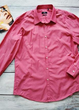 Рубашка розового цвета от hugo boss