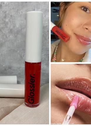 Glossier glassy high-shine lip gloss in red блиск для губ