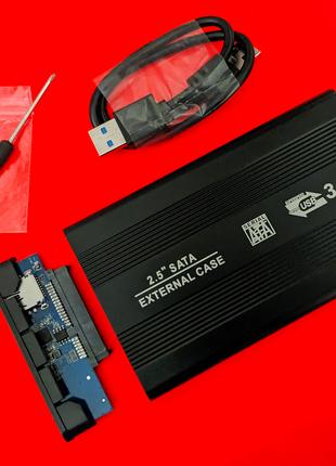 Зовнішній USB 3.0 кишеня для металу SATA 3 SSD HDD 2.5" до 3Tb