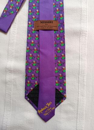 Missoni шовкова краватка вінтаж нова італія