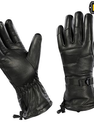 M-Tac перчатки зимние кожаные Black