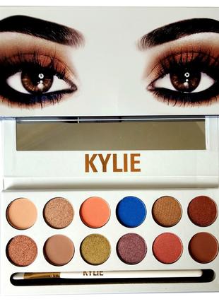 Палетка тіней для повік для макіяжу Kylie the Royal Peach Pale...