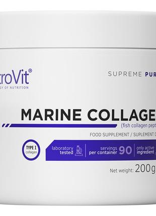 Препарат для суставов и связок OstroVit Marine Collagen, 200 г...