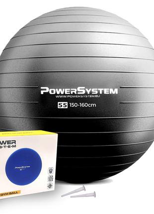 Фитбол мяч для фитнеса спортивный тренировочный Power System P...