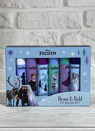 Набір бальзамів для губ Disney серія Frozen Холодне серце 6 шт.