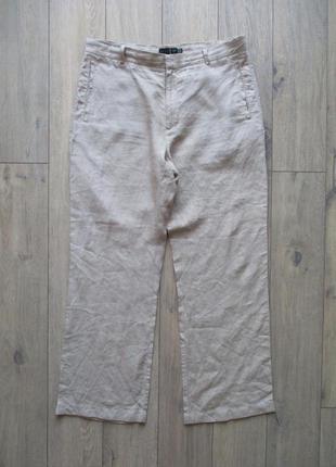 Next (36r/xl) брюки брюки из льна мужские