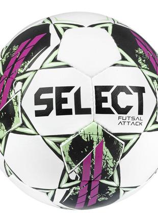 Мяч футзальный SELECT Futsal Attack v22 (419) біл/рожев
