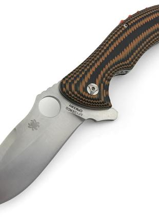 Нож складной Spyderco Rubicon C187 Китай коричневый