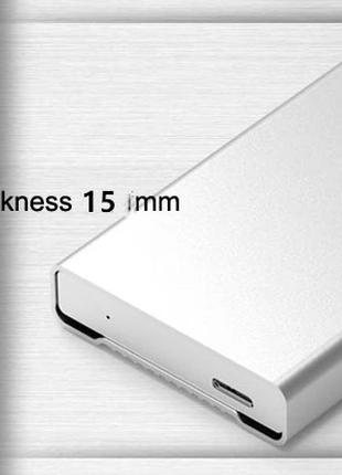 Алюминиевый карман для HDD/SSD до 15 мм 2,5" SATA на USB 3.0