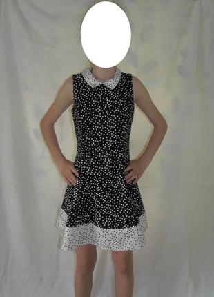 Красивое платье в сердечках на 10-11 лет