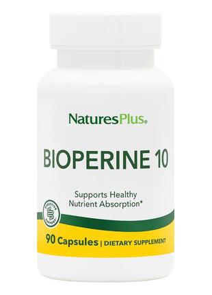 Натуральная добавка Natures Plus Bioperine 10 mg, 90 капсул