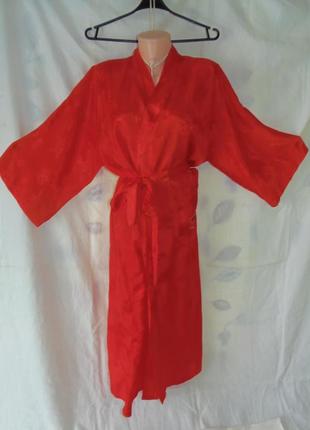 Красный халат кимоно р. l