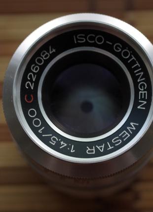 Объектив Isco - Gotitingen westar100mm f/4.5 м42 микро потертости