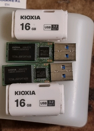 Нерабочая флешка 16 гб 3.0 Kioxia 983C98B376E3 PS2251-11 ps2311