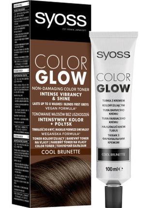 Оттеночный бальзам Syoss Color Glow Cool Brunette - Холодный К...
