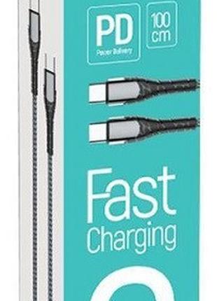 Кабель Colorway Type-C - Type-C (PD Fast Charging 65W) 3.0А 1м...