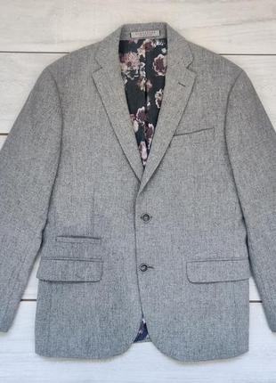 Качественный шерстяной люксовый пиджак alexandre of england