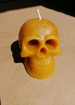 Свечи череп из пчелиного воска ручной работы формовые skull де...