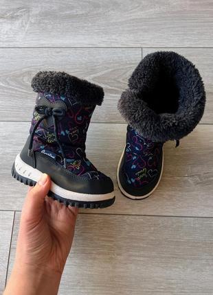 Зимові чоботи 22р для дівчики дутіки зимові чобітки для дівчин...