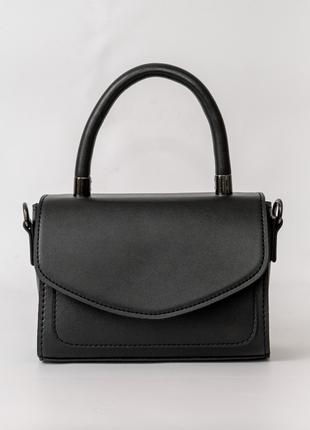Женская сумка черная мини маленькая сумочка черная сумка клатч
