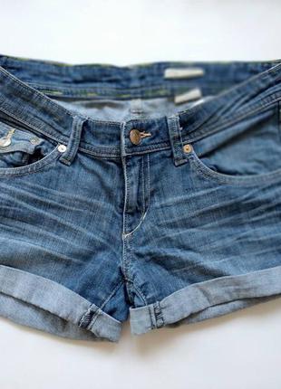 Джинсовые шорты & shorts  h&m шорти джинсові жіночі світлі бла...