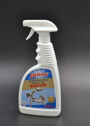 Средство для удаления налета "San clean" / с распылителем / 500г