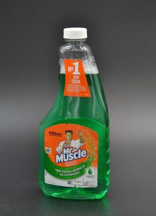 Засіб для миття вікон "Mr.Muscle" / Зелена запаска / 500мл