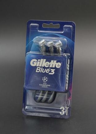 Станок для гоління "Gillette" / BLUE 3 / 3шт