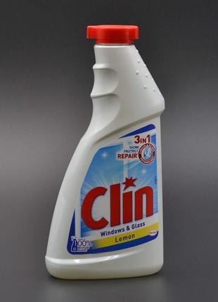 Засіб для миття вікон "Clin" / запаска / Лимон / 500мл