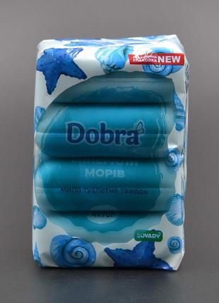 Мыло туалетное "DOBRA" / Минералы морей / 4*70г