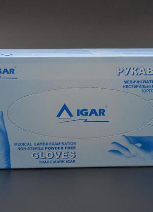 Перчатки латексные "IGAR" / без пудры / не стерильные / размер...
