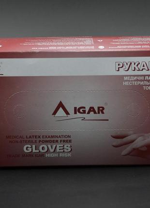 Перчатки латексные "IGAR" / без пудры / не стерильные / размер...