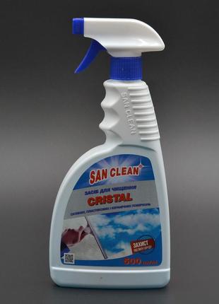 Средство для мытья стекла "San clean" / Cristal / 500мл