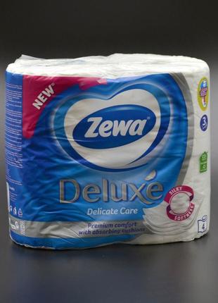 Туалетний папір "Zewa" / 3-шаровий / білий / 4шт