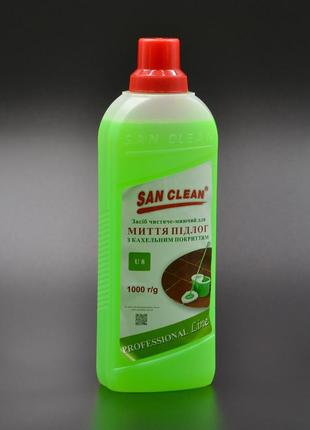 Средство для мытья полов "San clean" / кафель / 1л