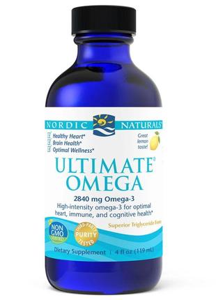 Жирные кислоты Nordic Naturals Ultimate Omega, 119 мл