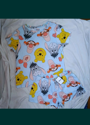 Пижама футболка и шорты принт Винни пух Дисней
