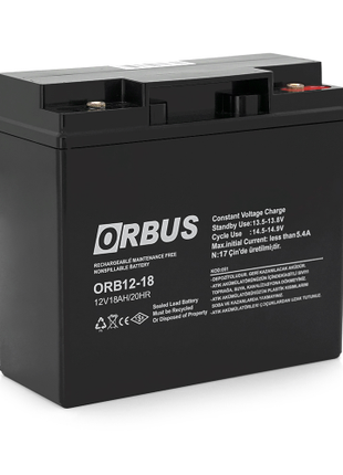 Акумуляторна батарея ORBUS ORB1218 AGM 12V 18 Ah