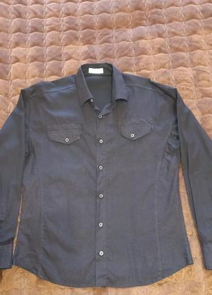 👔 классическая черная мужская рубашка lorenti