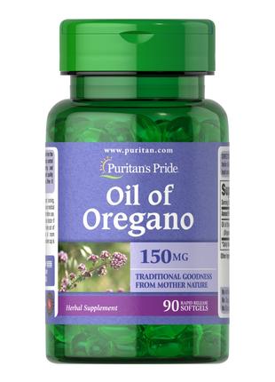 Натуральна добавка Puritan's Pride Oil of Oregano 150 mg, 90 к...